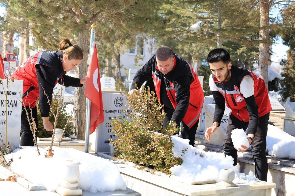 Erzincan’da Şehit Kabirleri Bayram Öncesi Ziyaret Edildi