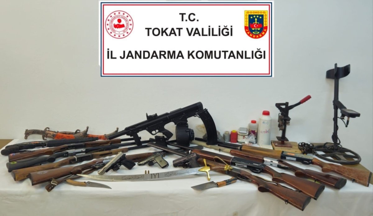 Tokat’ta Silah Ve Tarihi Eser Operasyonu: 6 Gözaltı