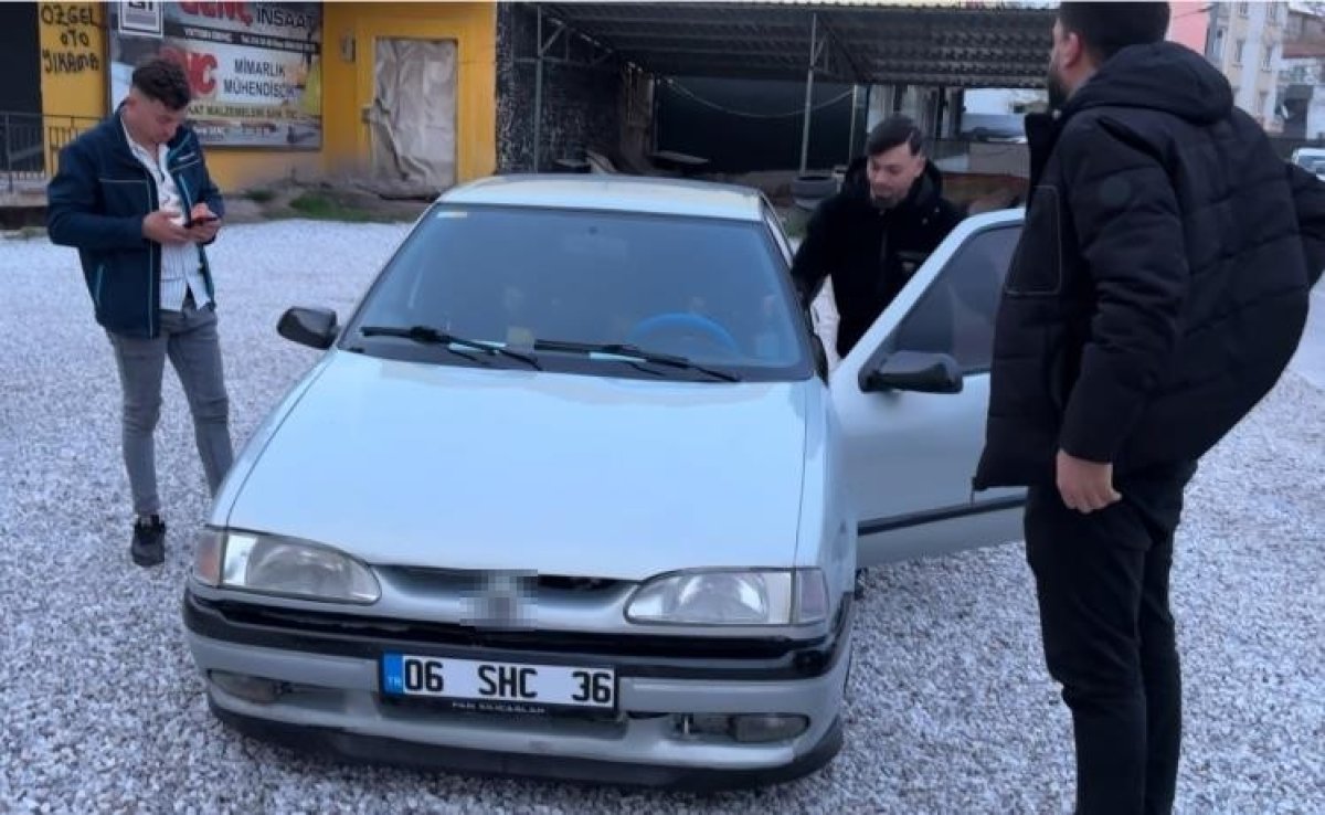 Kaza yapıp plakayı söktü, polisten kaçamadı