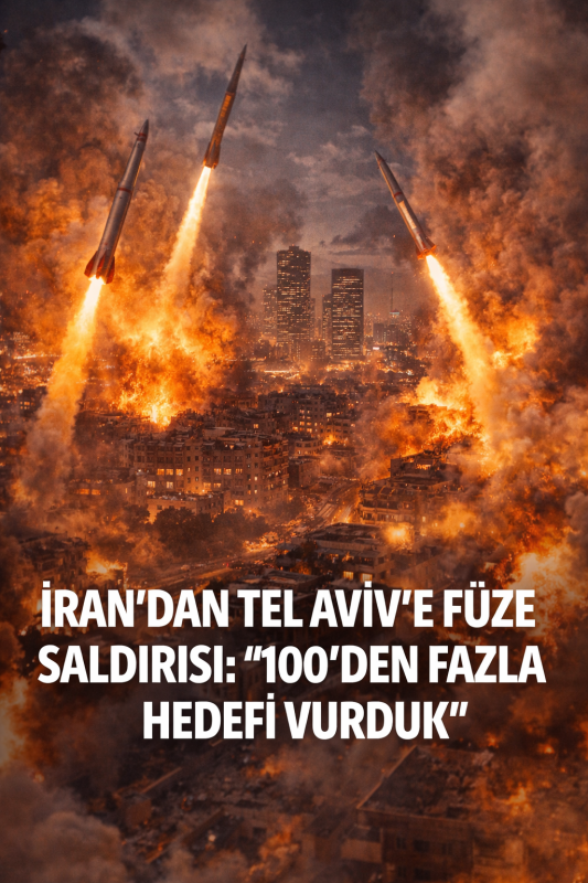 İran’dan Tel Aviv’e Füze Yağmuru: 100’den Fazla Hedef Vuruldu