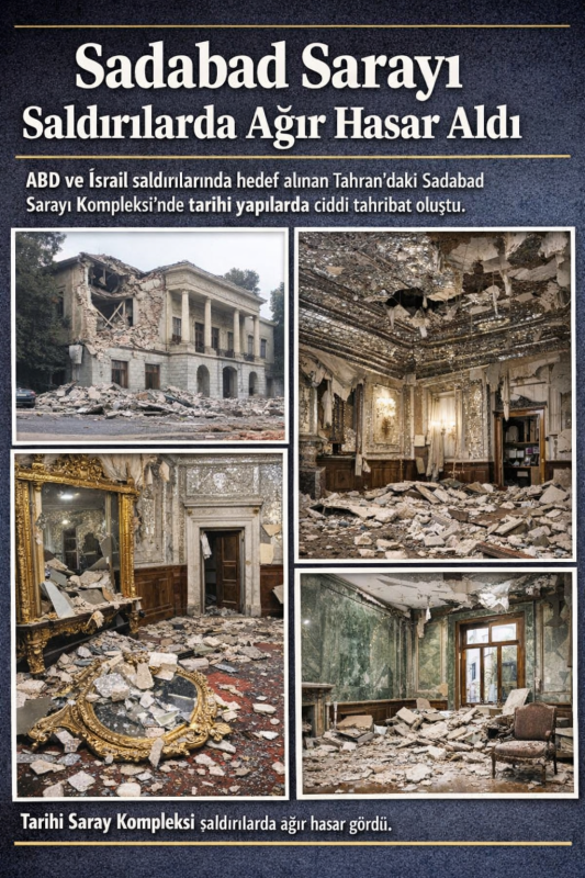 Sadabad Sarayı Saldırılarda Ağır Hasar Aldı