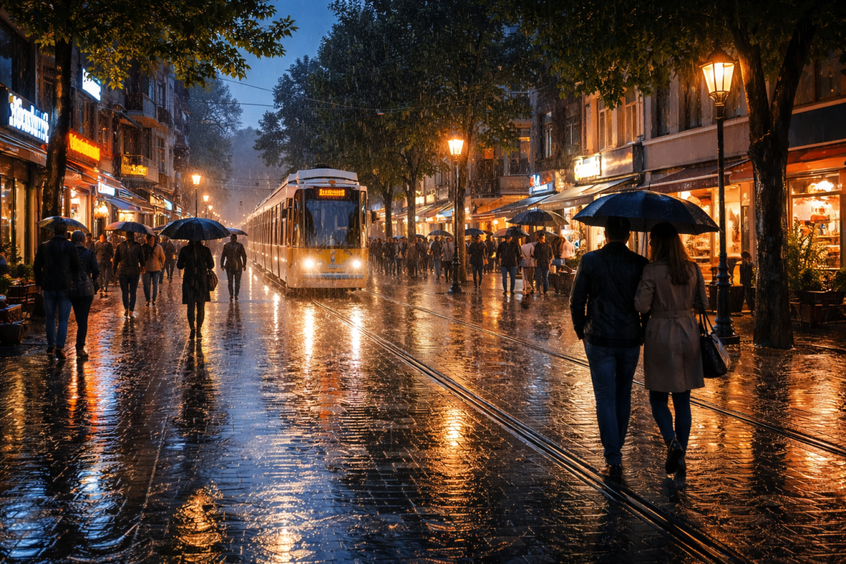 Eskişehir’de Sağanak Yağış Etkisini Sürdürüyor