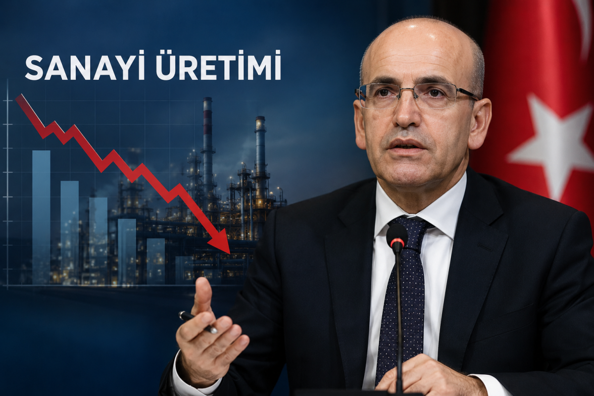 Mehmet Şimşek’ten sanayi üretimi açıklaması: Yıllık %1,3 daralma