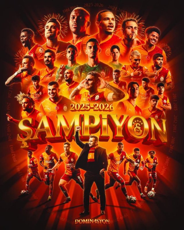 Galatasaray’dan Tarihi Şampiyonluk! Antalyaspor Engelini 4 Golle Geçti