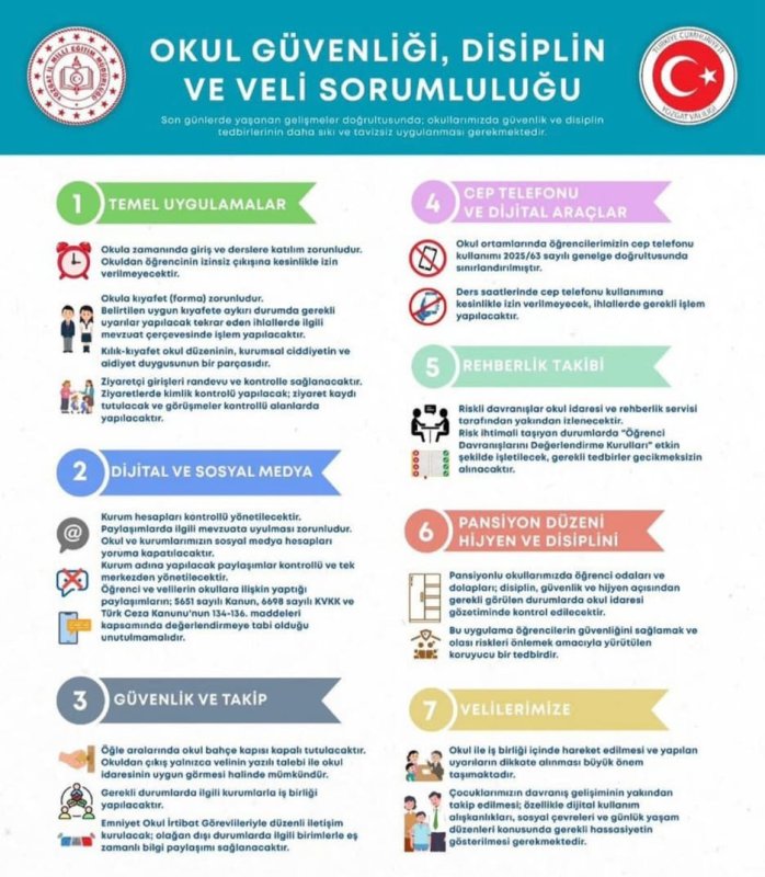 Okullarda Yeni Dönem: Güvenlik, Disiplin ve Veli Sorumluluğu Artıyor