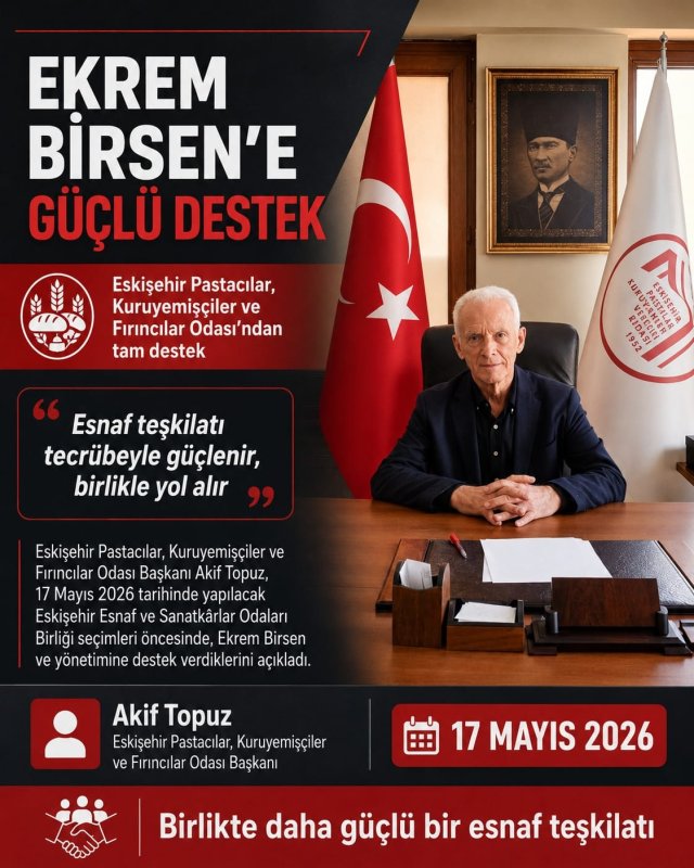 Akif Topuz: “Esnaf teşkilatı algıyla değil, hizmet anlayışıyla güçlenir”