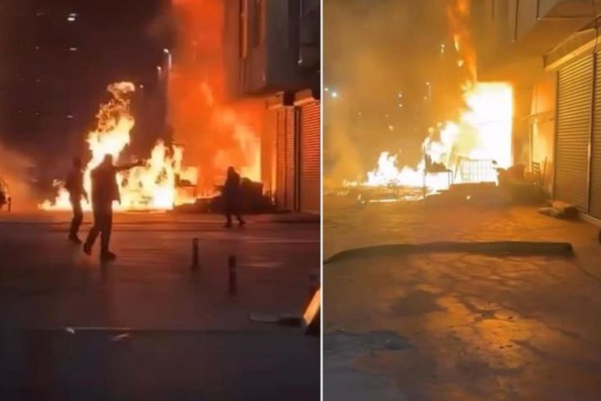 Başakşehir’de Korkutan Yangın: Onlarca Dükkan Ağır Hasar Gördü