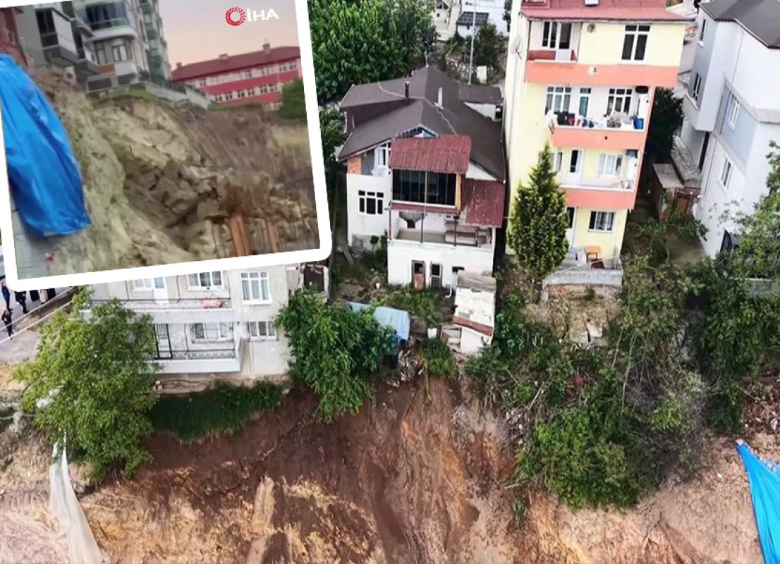 İzmit ve Ankara’da Peş Peşe Zemin Olayları! Ankara’da Akşam Saatlerinde İstinat Duvarı Çöktü