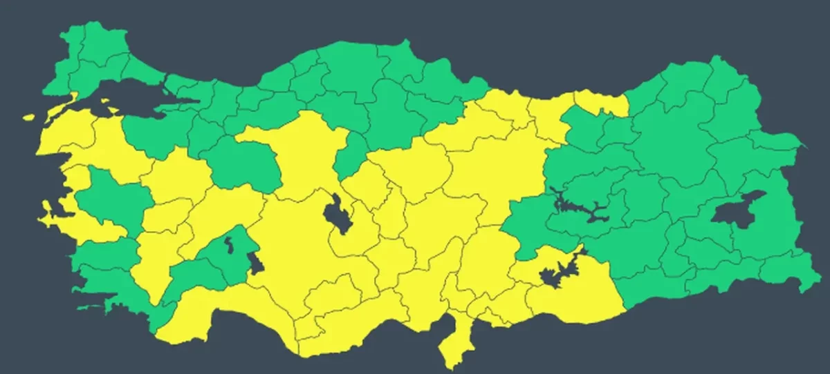 Meteoroloji Alarm Verdi: 31 İl İçin Sarı Kod! Sağanak, Fırtına ve Kar Kapıda