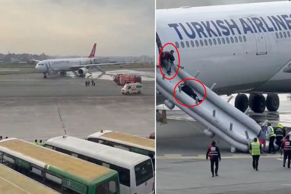 THY Uçağında Yangın Paniği Yaşandı